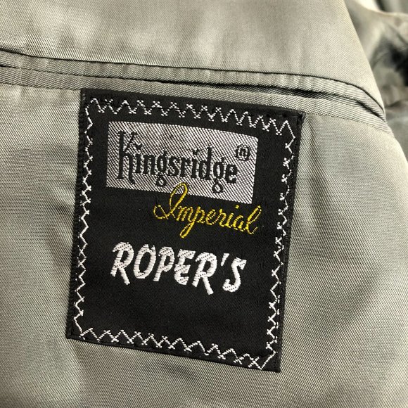 Kingsridge Imperial Roper's VTG Men's Size 46** Grey Suede*** Blazer Jacket Coat - Picture 7 of 12